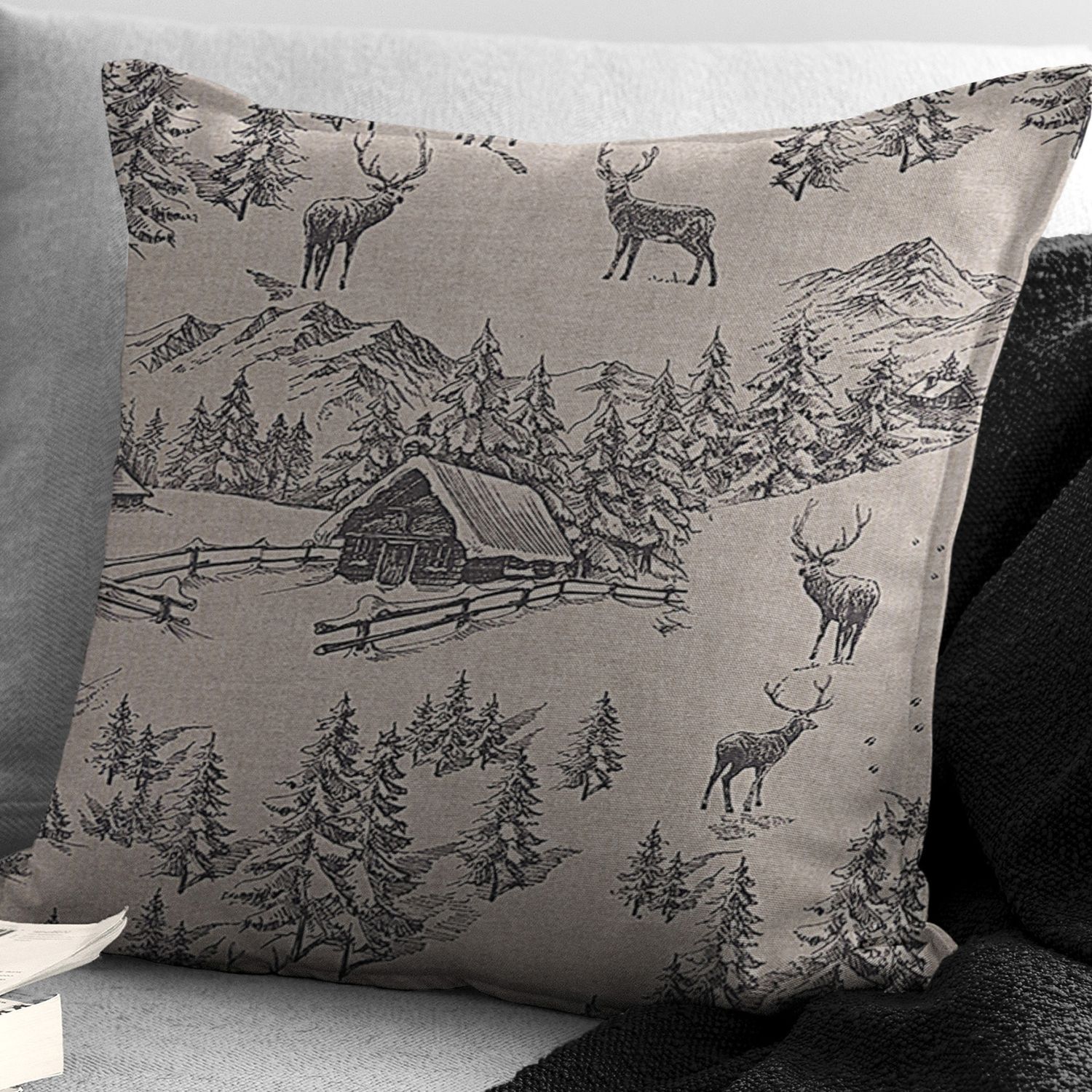 Pinehurst Taupe Pillow - 20&quot;
