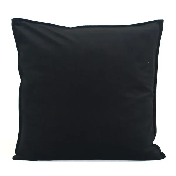 Dutch Velvet 20x20 Toss Pillow - Black