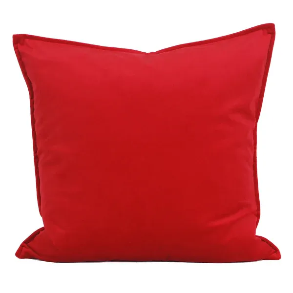 Dutch Velvet 20x20 Toss Pillow - Red