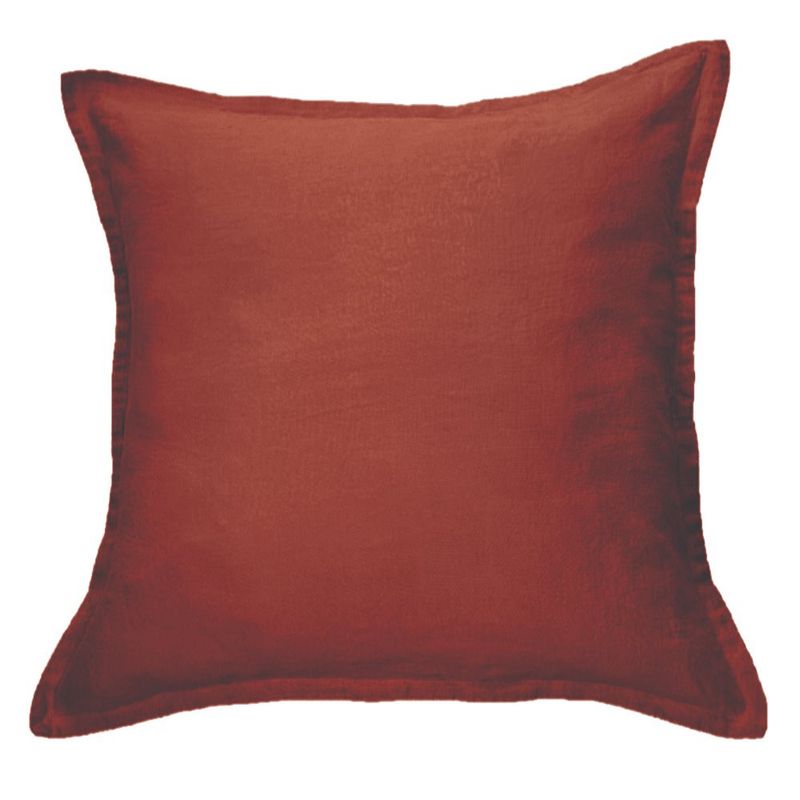 Linen Euro Sham - Terracotta