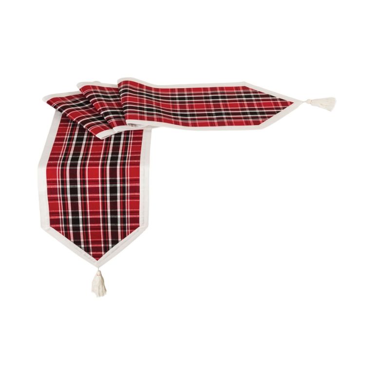 Oxford Plaid Table Runner - 96&quot;