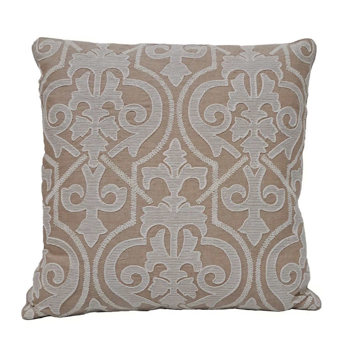 Embroidered Scrollwork Toss Pillow - 20x20