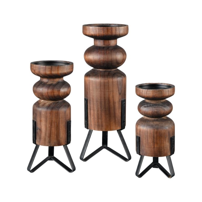 Stilton Candle Holder S/3