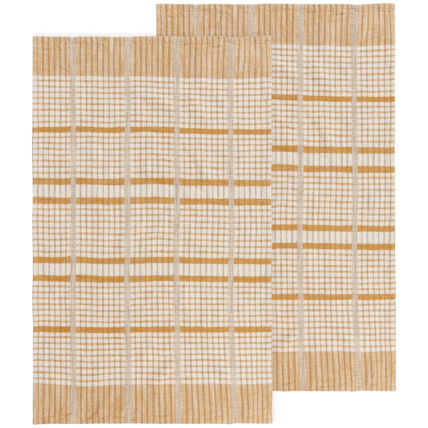 Saffron Finley Check Dishtowel S/2