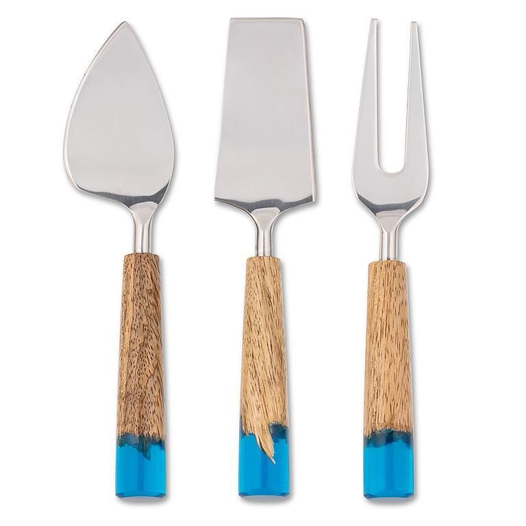 Cheese Tools with River Look Handle S/3