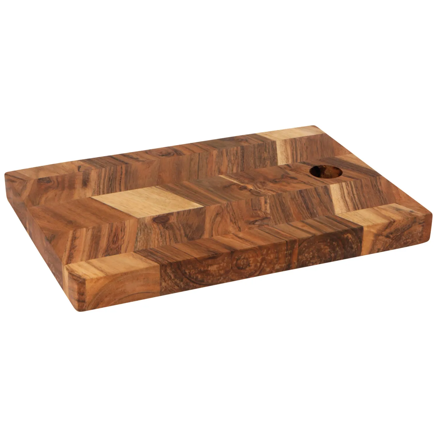 Acacia Chevron Board - 15.5&quot;