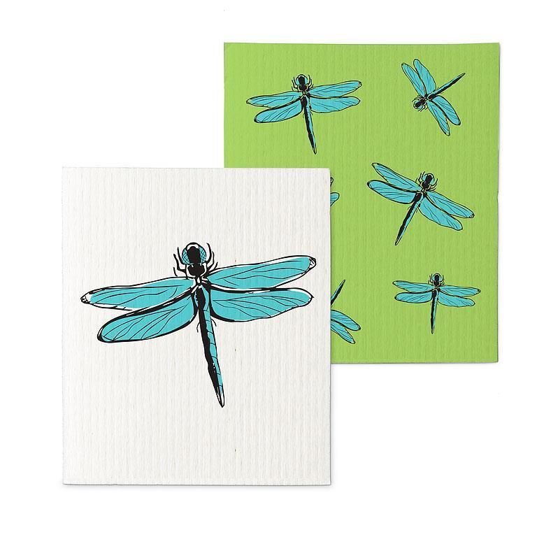 Dragonflies Swedish Dishcloth Set
