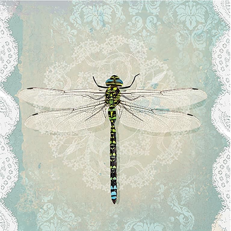 Lace Dragonfly Serviette - Lunch