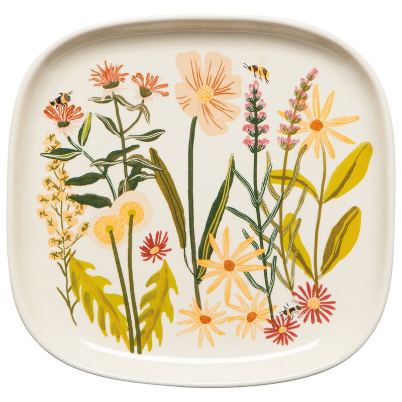 Bees &amp; Blooms Shaped Dish