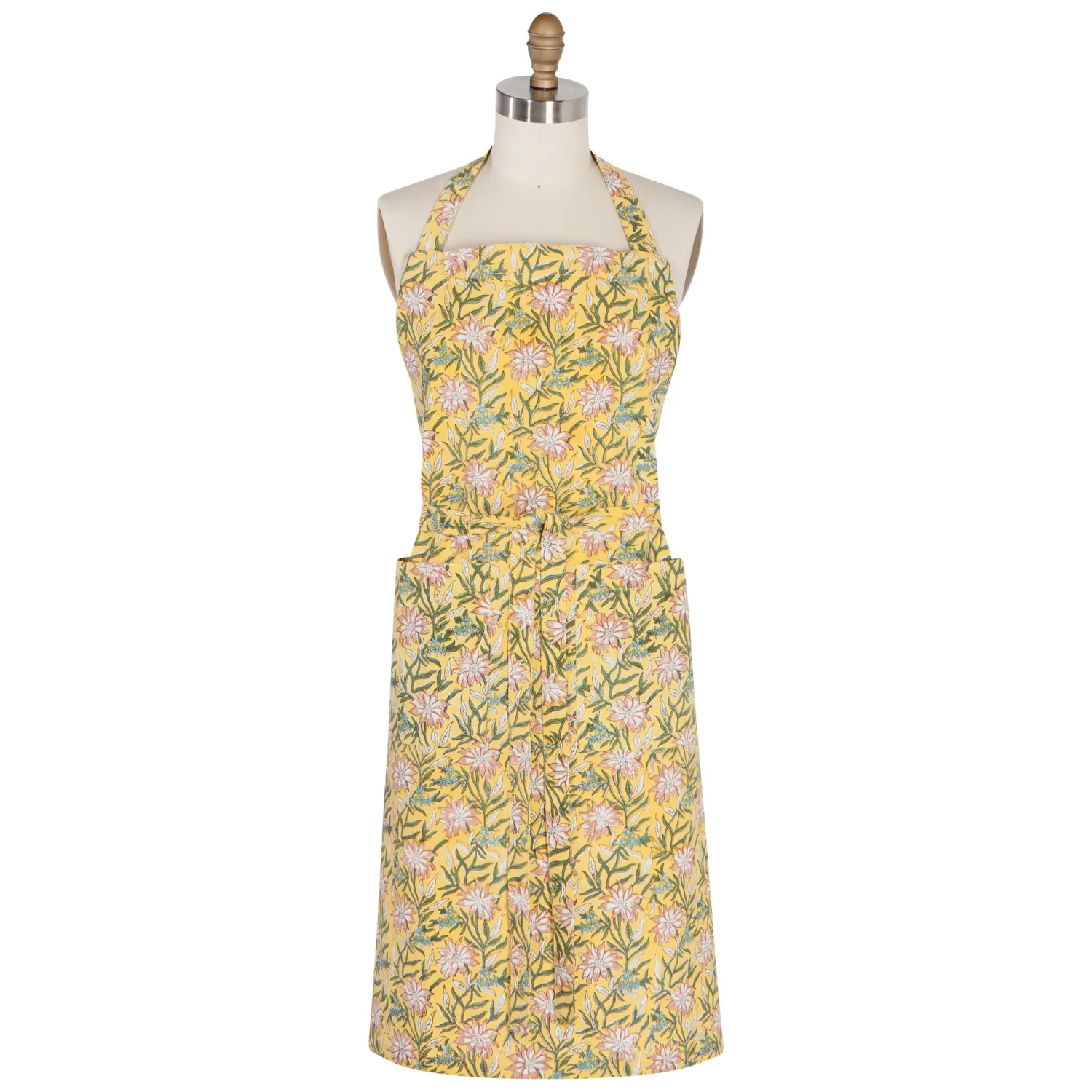 Apron - Clematis Block Print