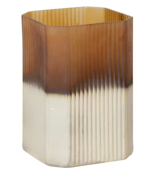 Bronze Ombre Frosted Vase - Medium