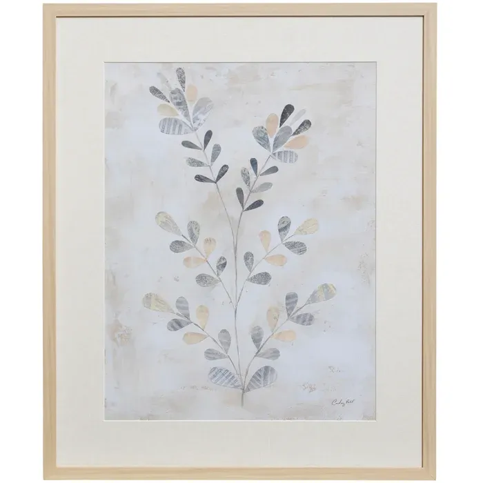 Neutral Blooms Framed Print