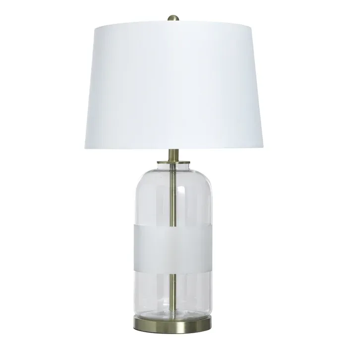 Clear Frosted Glass Table Lamp