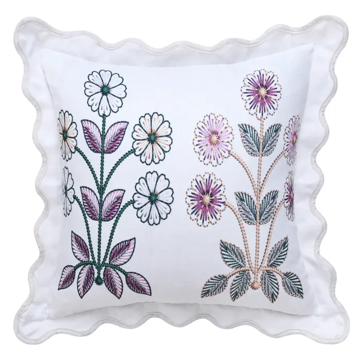 Tamara Day Embroidered Toss Pillow