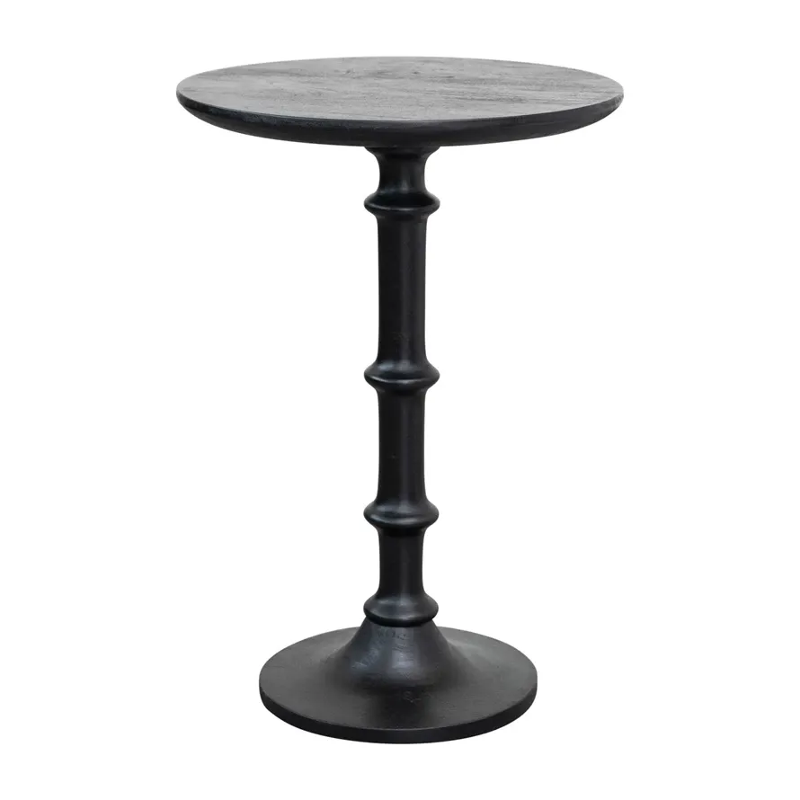 Mango Wood Table - Matte Black