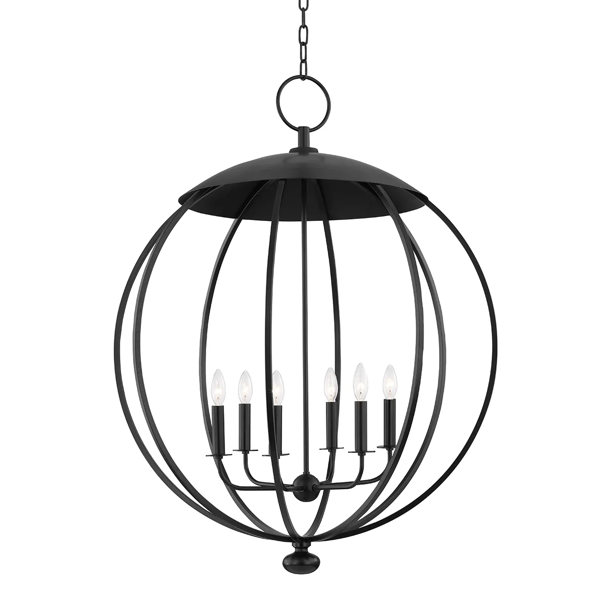 Wesley 6-Light Pendant - Aged Iron