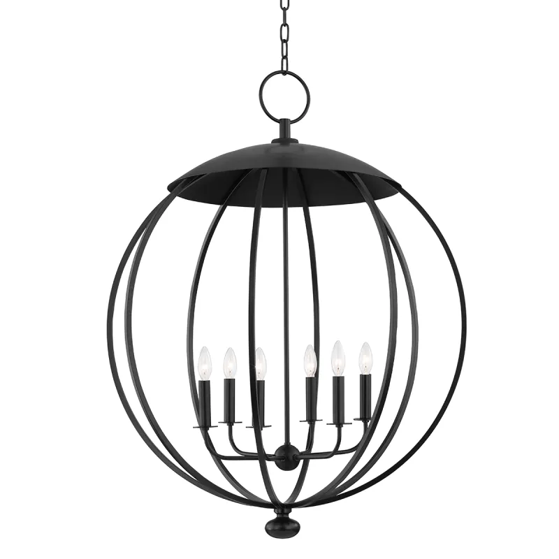 Wesley 6-Light Pendant - Aged Iron