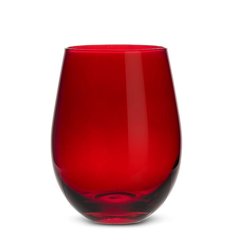Stemless Wine Glass - Red