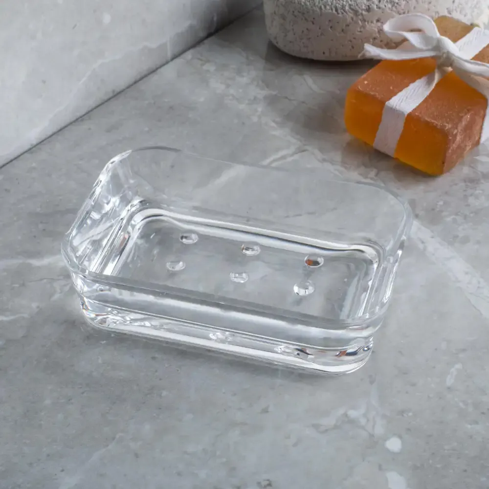 Optiks Acrylic Soap Dish - Clear