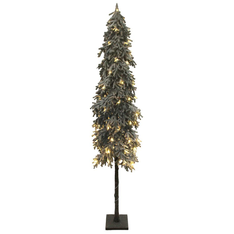 Slim Frosted Alpine Snow Frosted Tree - 72&quot;