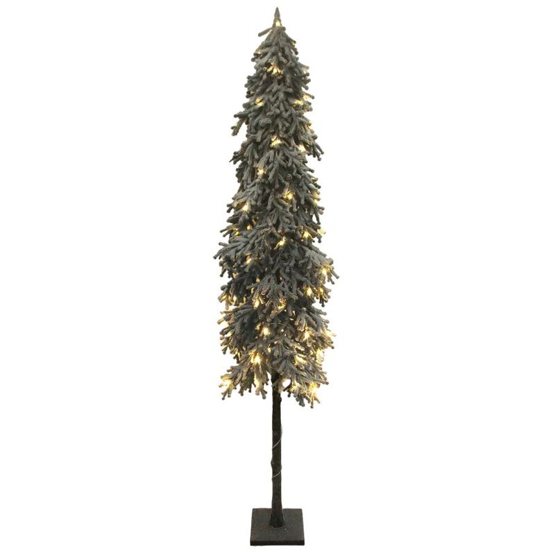 Slim Frosted Alpine Snow Frosted Tree - 72&quot;