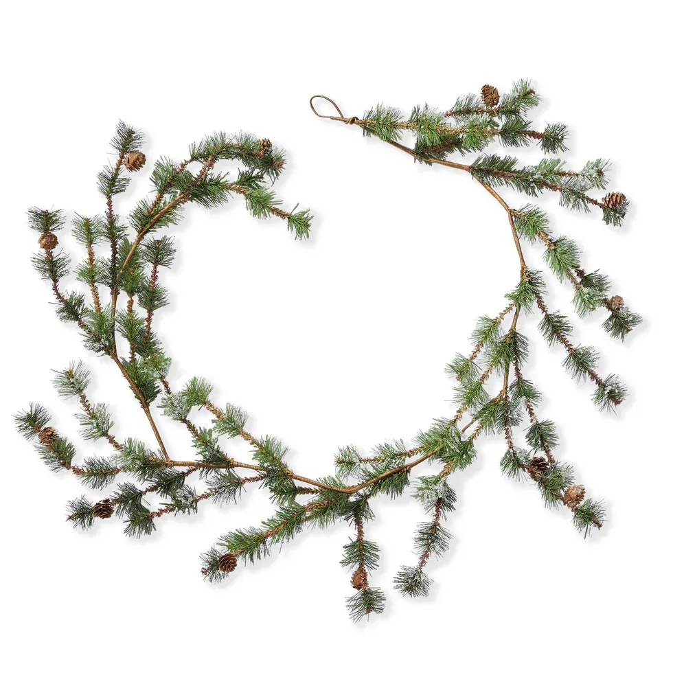 Green Icy Pine Garland