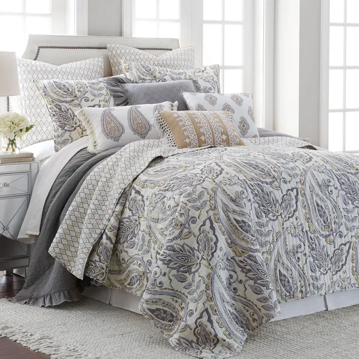 Tamsin Grey Quilt Set - King