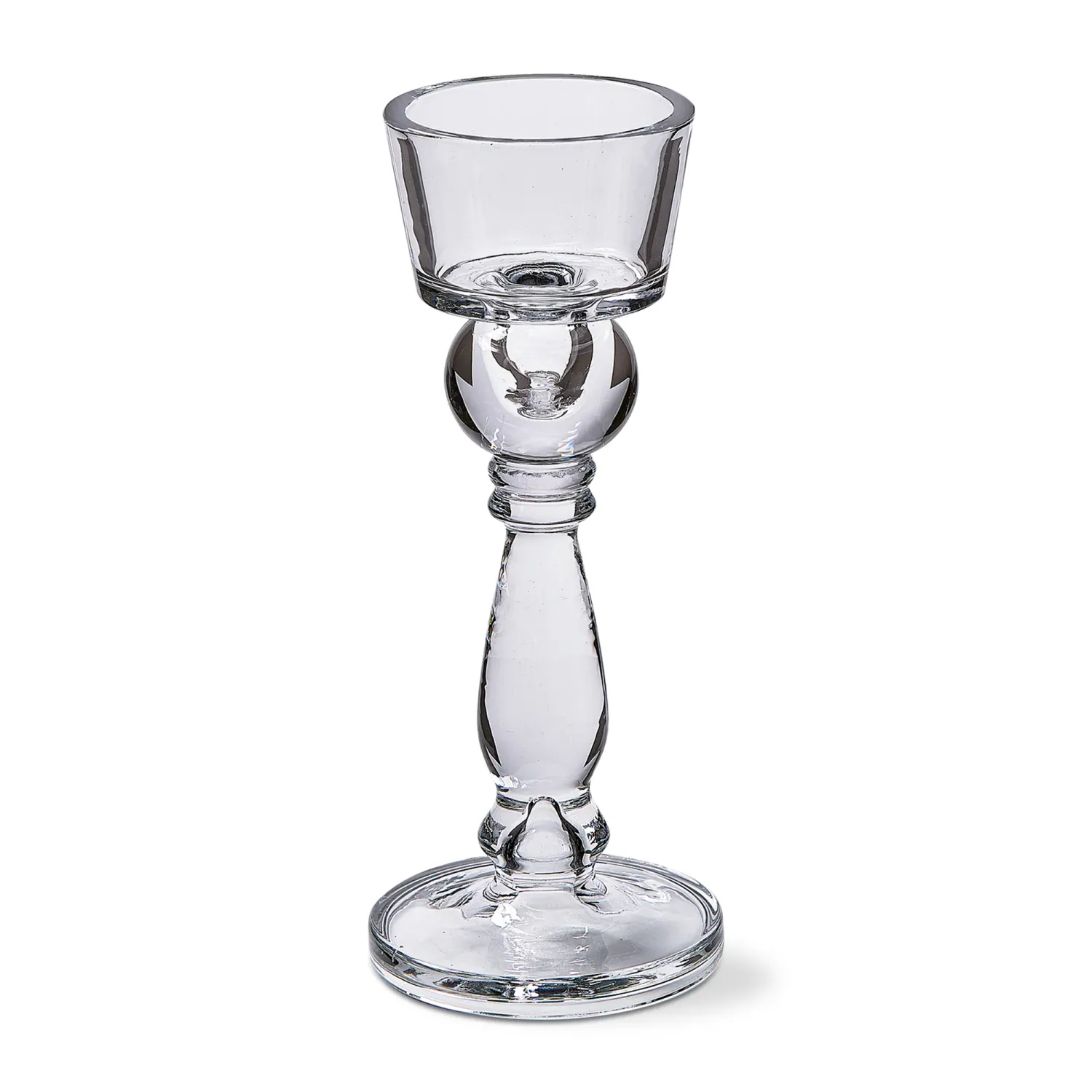 Clarity Revel Taper/Pillar Holder - White