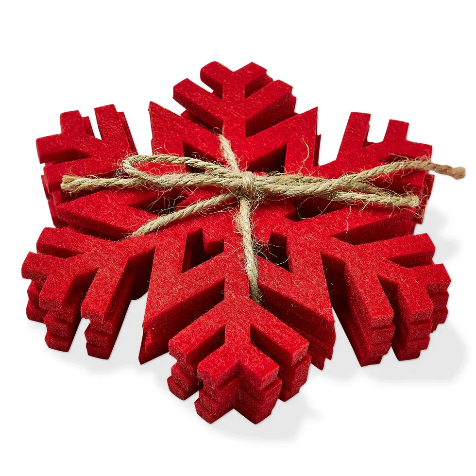 Snowflake Coasters S/4