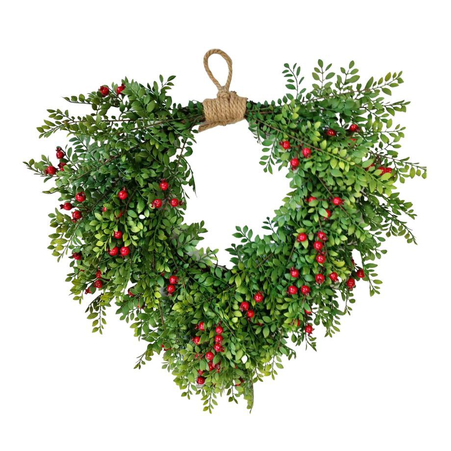 Wreath w/Leaf &amp; Berry - 24&quot;