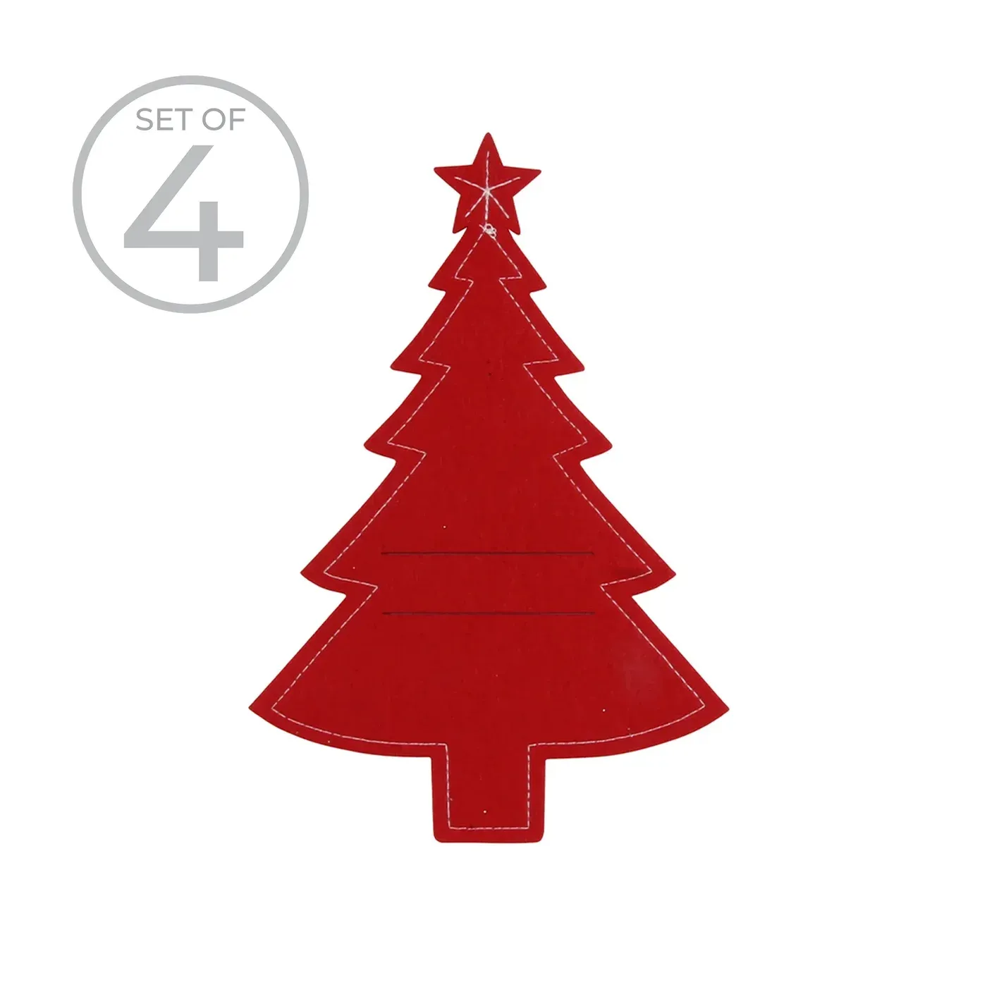 Tree Felt Cutlery Holder S/4