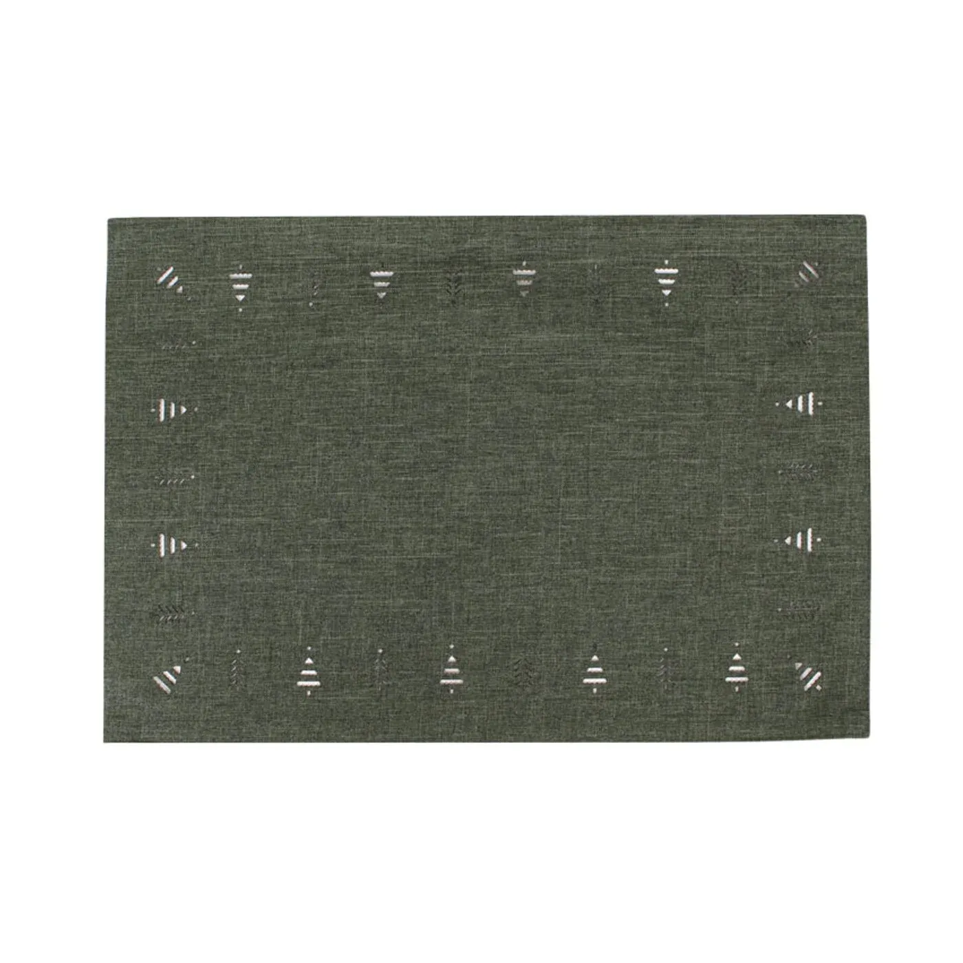 Tree Hemstitch Placemat - Forest