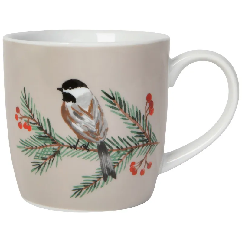 Birds &amp; Boughs Christmas Mug - 12oz