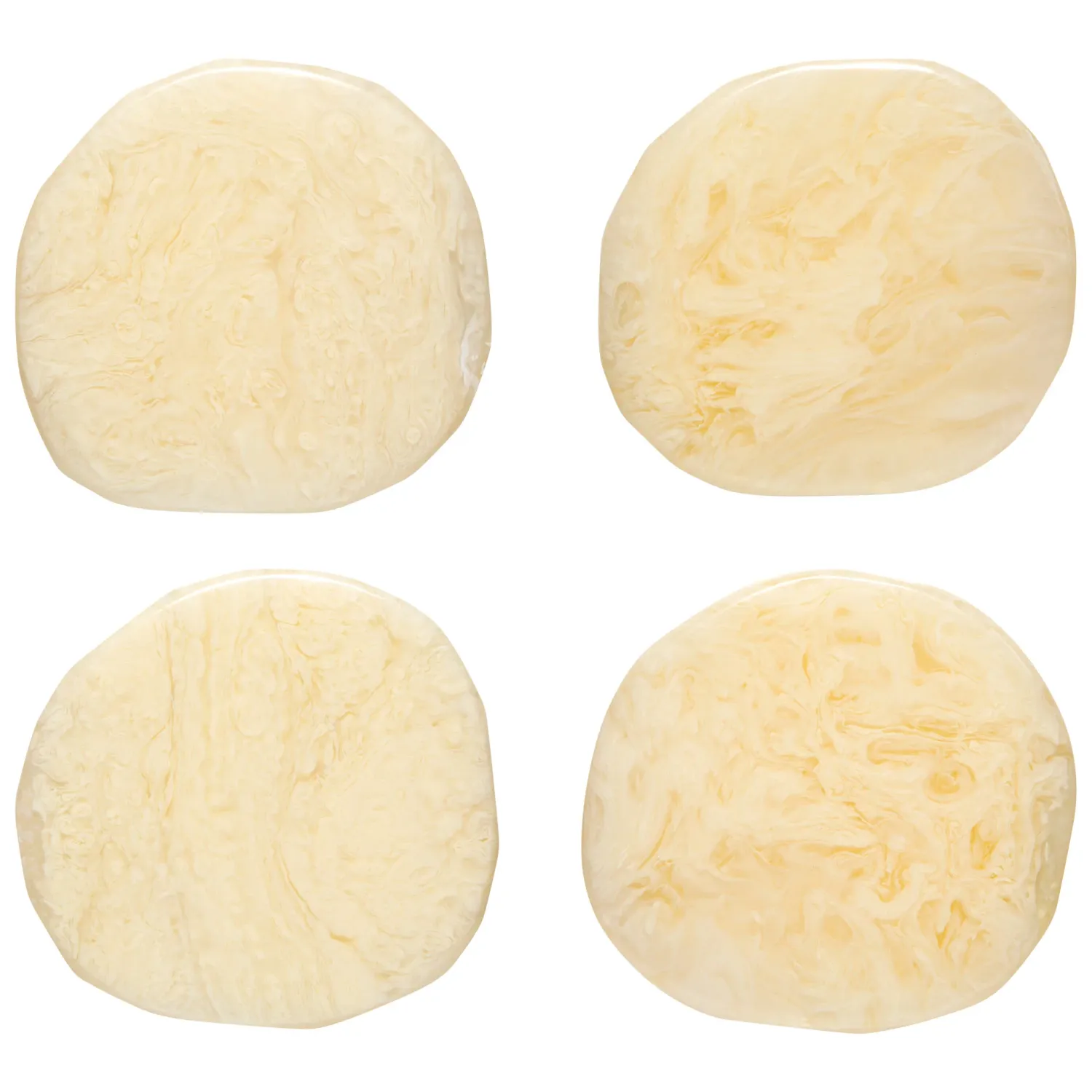 Ivory Resin Coaster S/4