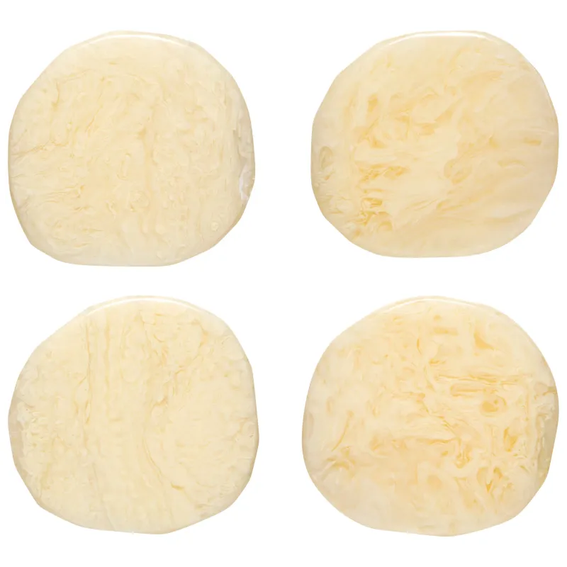 Ivory Resin Coaster S/4
