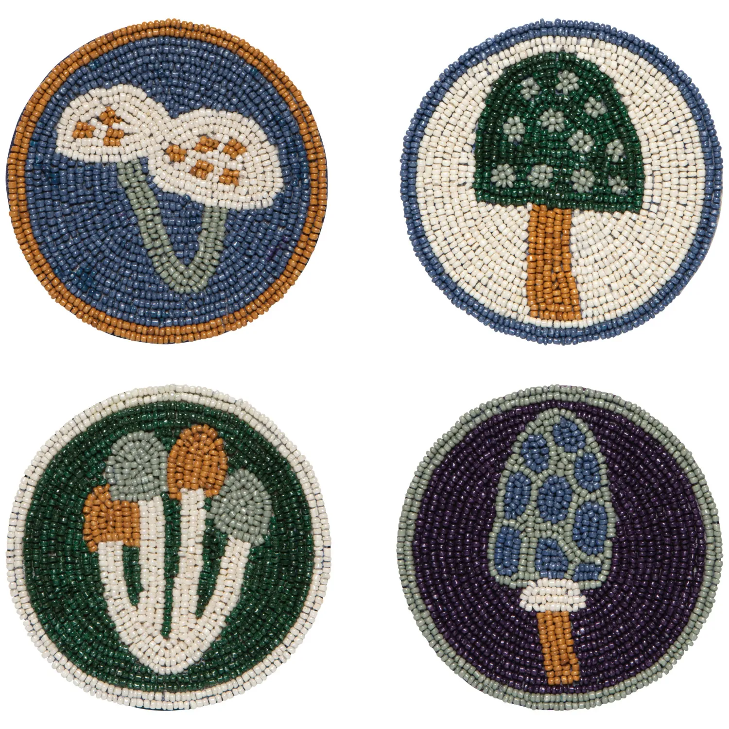 Wildgrove Beaded Coasters S/4