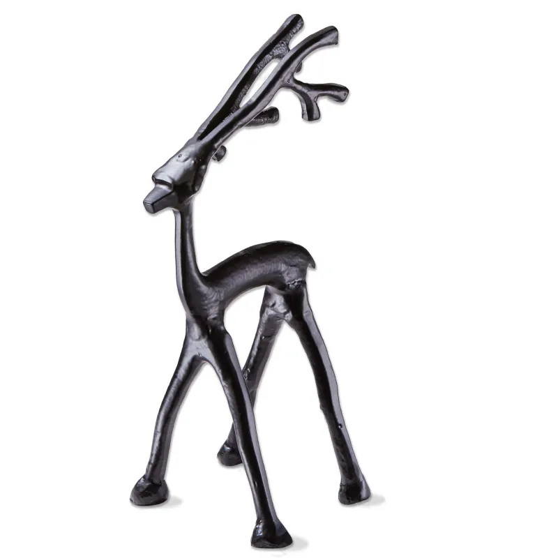 Cast Aluminum Reindeer Black - Small