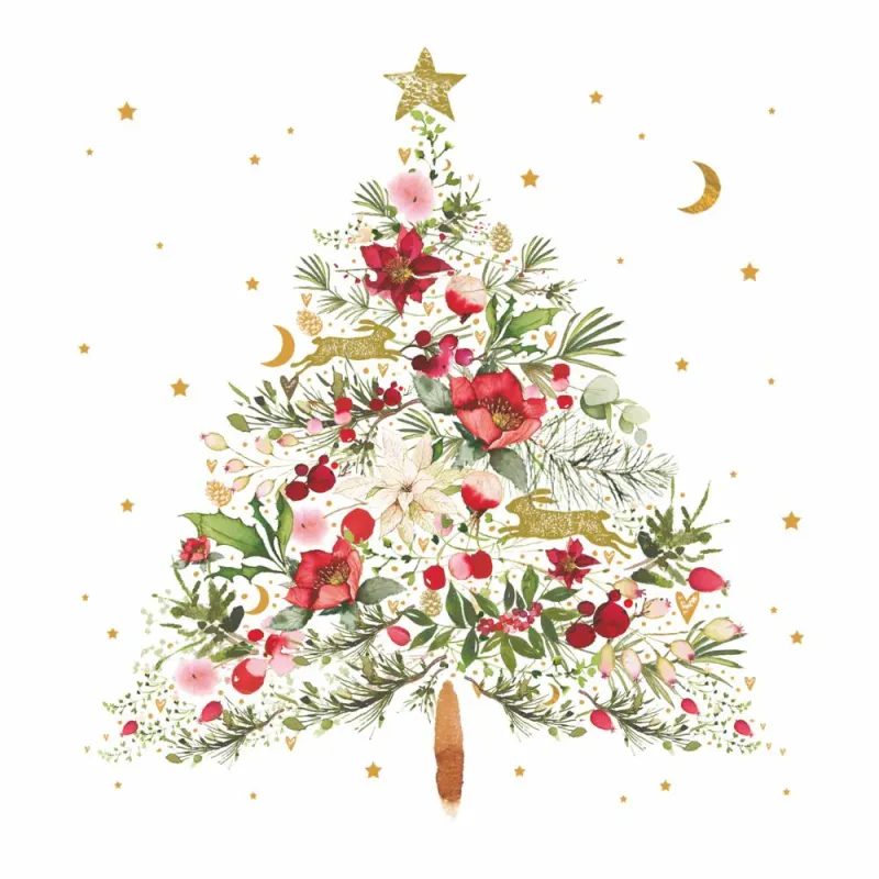 Lunch Serviettes - Beautiful Christmas Tree