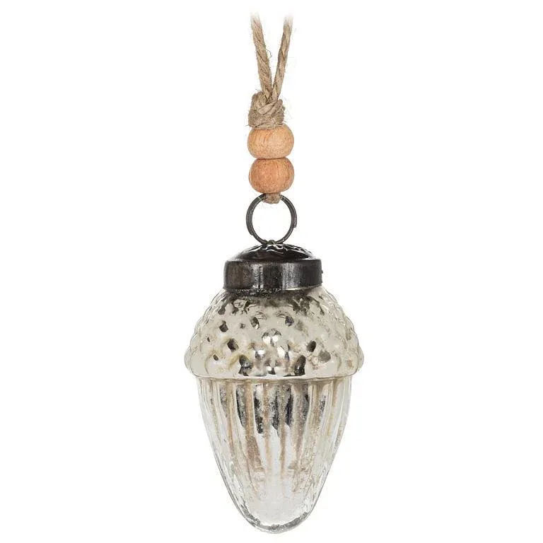 Ornament in A Jar - Silver Acorn