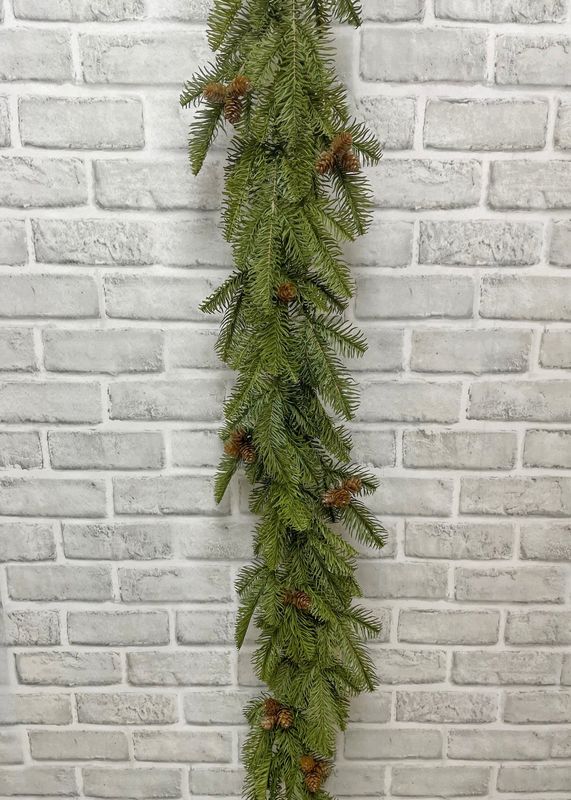 Balsam Fir Garland W/Pine Cones