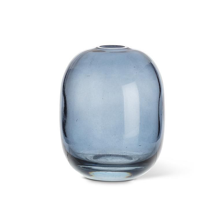 Medium Barrel Bud Vase - Dark Blue