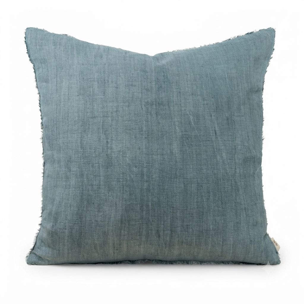 Lina Linen Toss Pillow 24 X 24 - , Color: Artic Blue