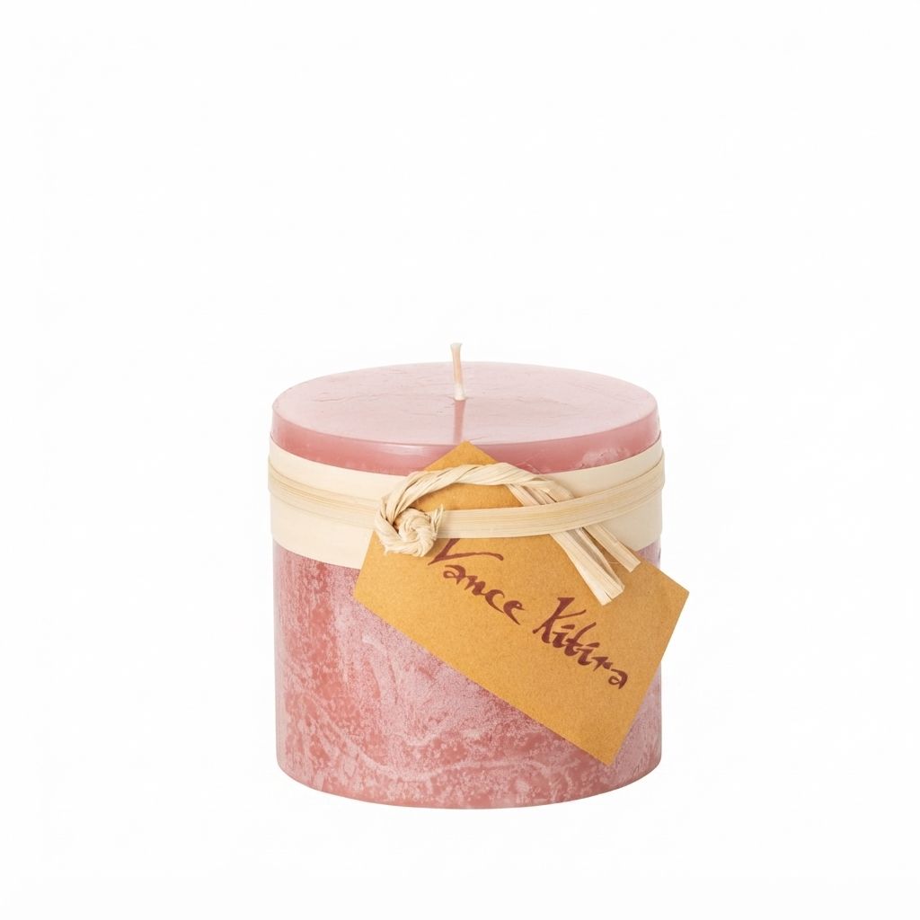 Pink Lemonade Timber Candle - , Size: 3 X 3