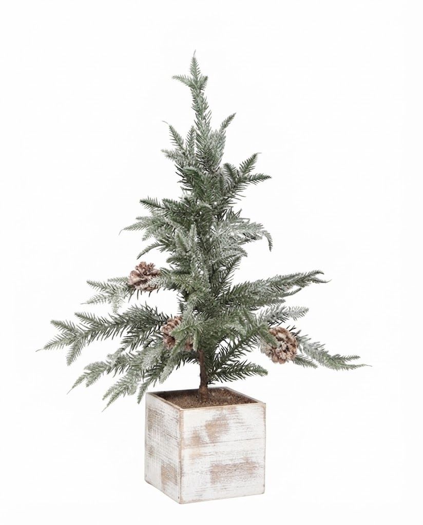Pinecone Potted Fir Tree - 