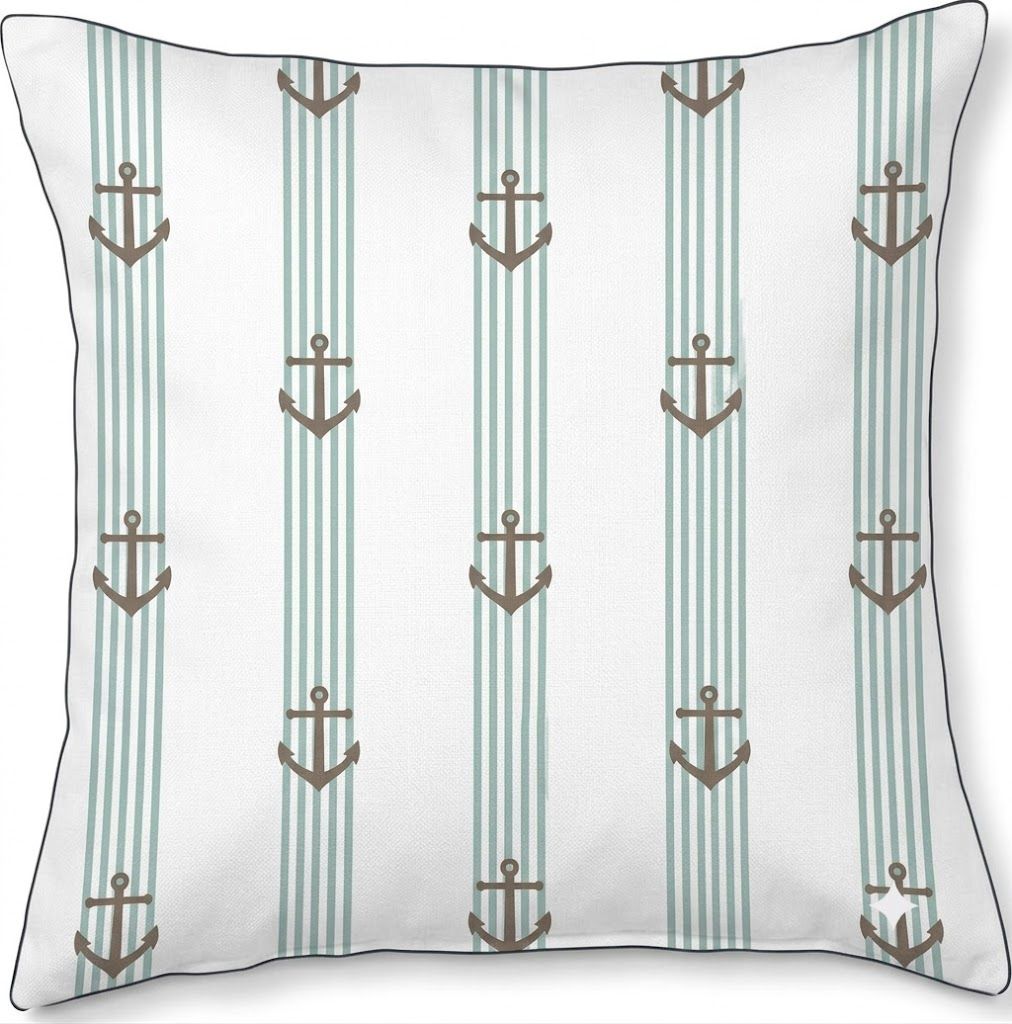 Anchor Throw Pillow