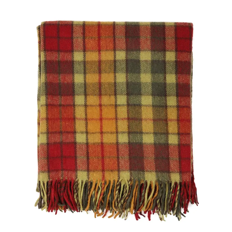 Highland Tartan Throw Autumn Buchanan- B &amp; I