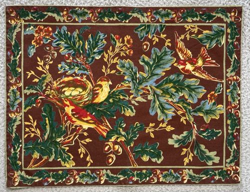 Fall Birds Chocolate Placemat