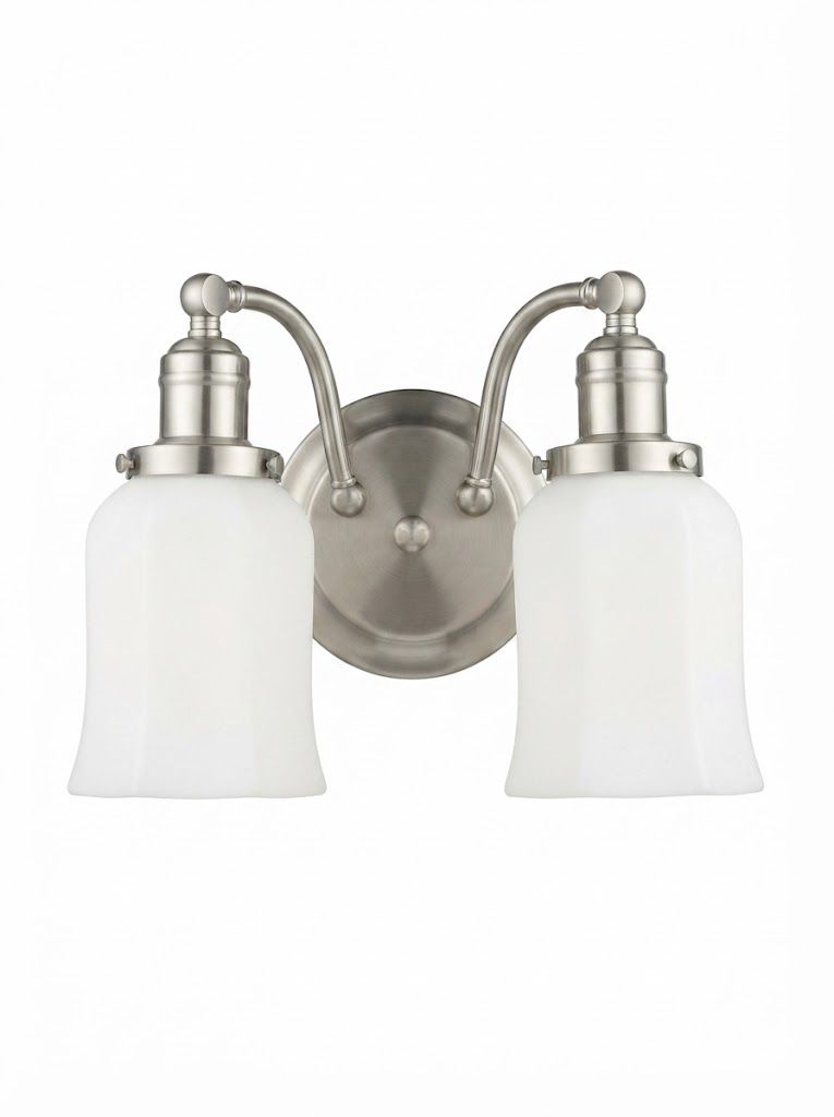 Morgan 2-Light Vanity Light - Satin Nickel