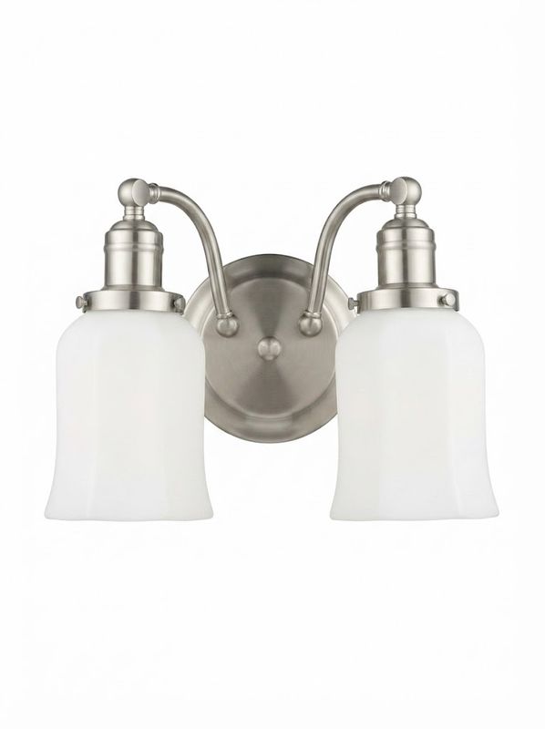 Morgan 2-Light Vanity Light - Satin Nickel