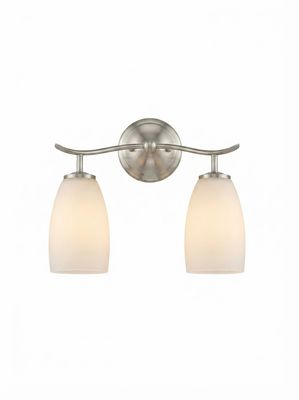 Cortland 2-Light Vanity Sconce - Polished Nickel